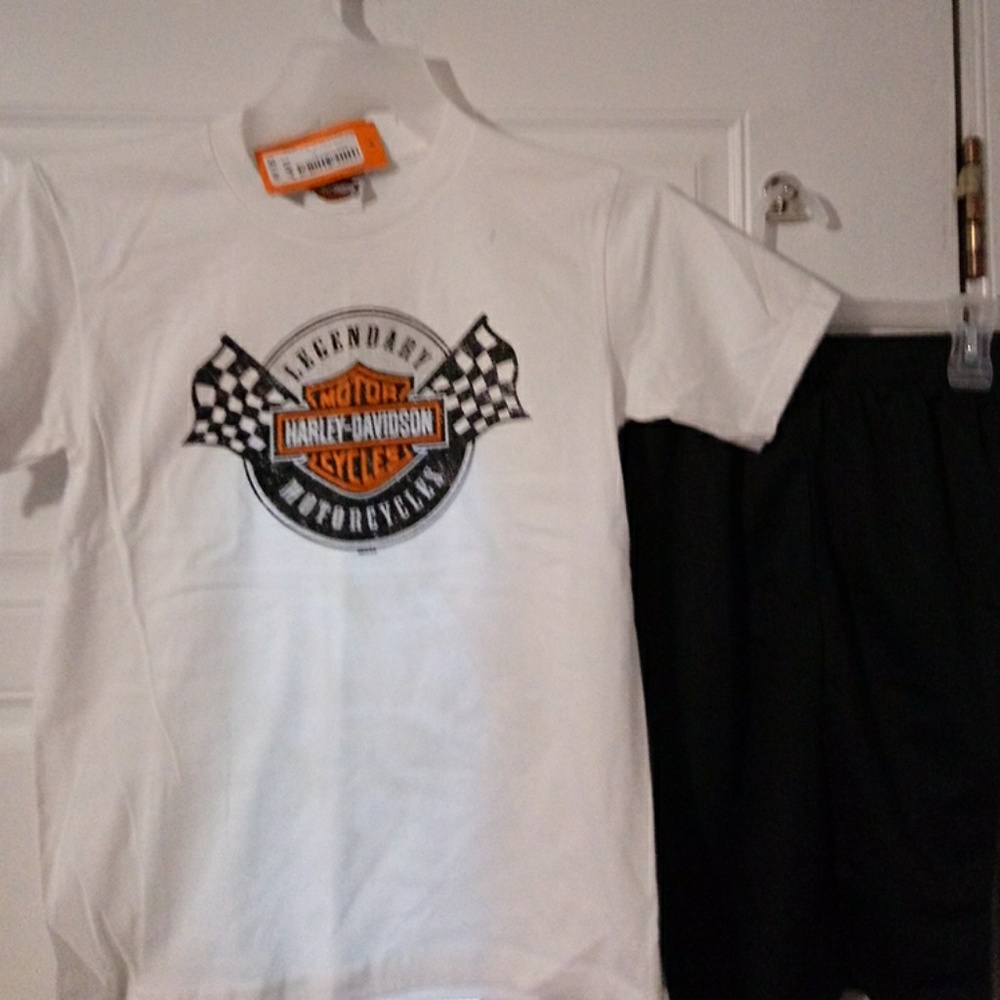 🎆Sale😘 New Harley Davidson shirt and new shorts